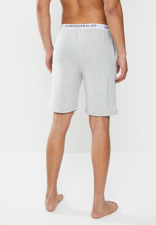 Superbalist - Slim fit knit lounge shorts - grey