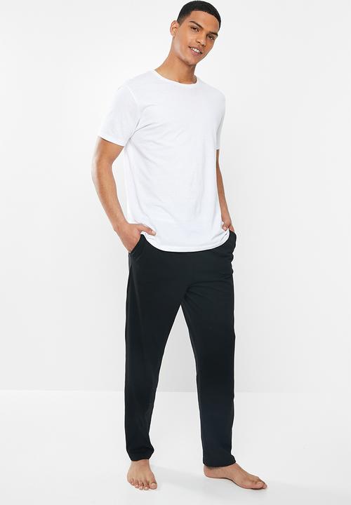 Superbalist - Slim fit knit lounge pants - black