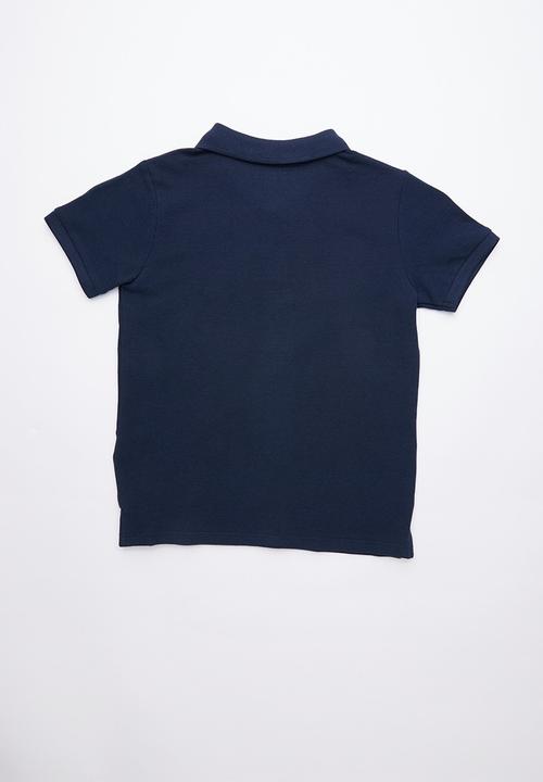 GUESS - Short sleeve guess golfer - blue