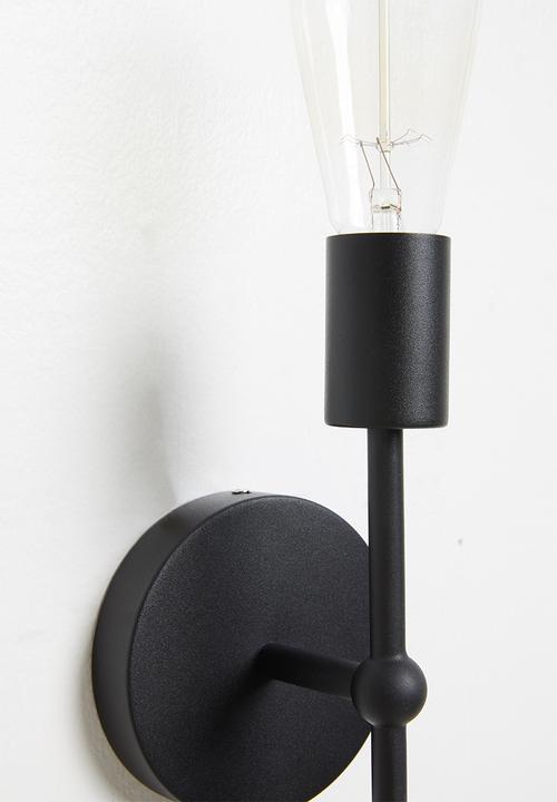 Sixth Floor - Edison double wall light - black