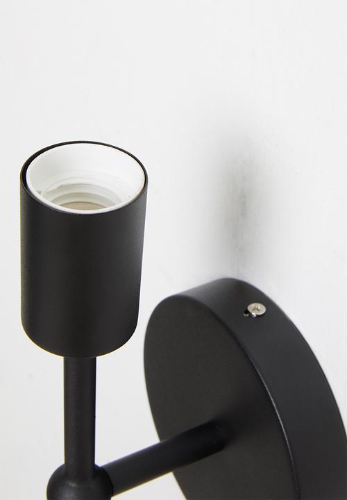 Sixth Floor - Edison double wall light - black