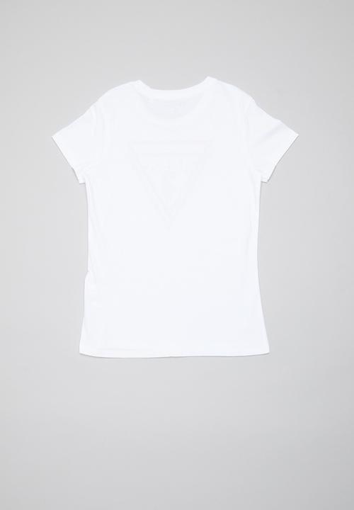 GUESS - Short sleeve anne tri tee - white