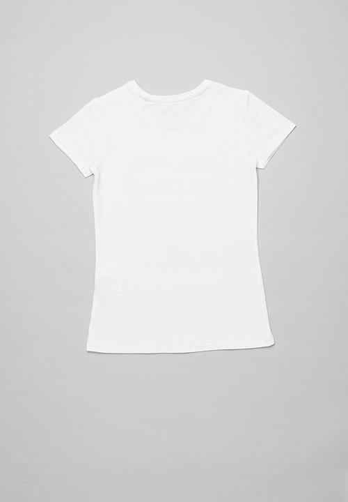 GUESS - Short sleeve peyton tee - white