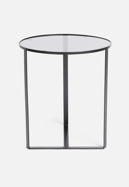 Excellent Houseware - Liam side table set of 2 - black 