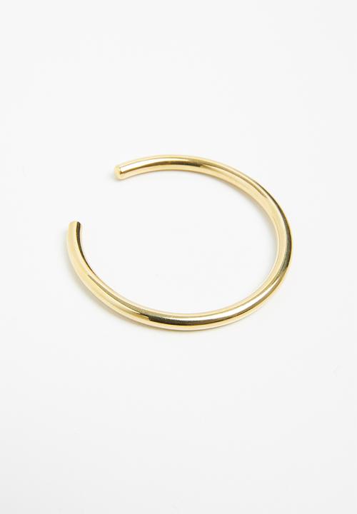 Matter of Fakt - Plain brass bangle - gold