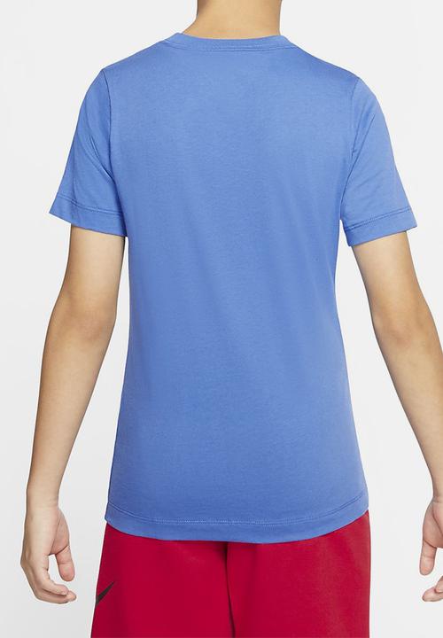 Nike - Bb nsw tee shoebox af1 - blue & red