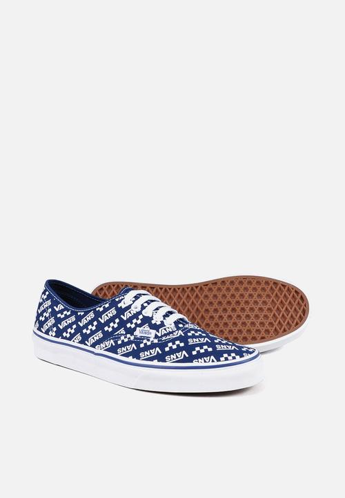 Vans - Authentic - (logo repeat) true blue & true white