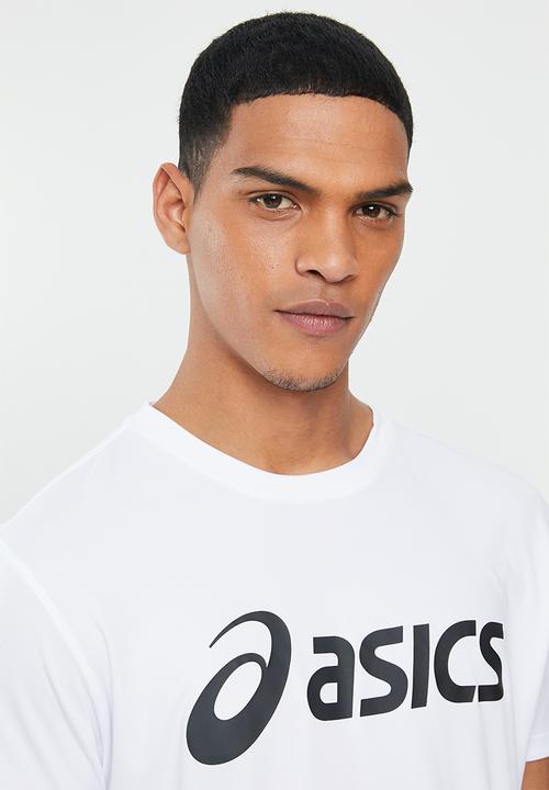 ASICS - Silver Asics tee - brilliant white & performance black