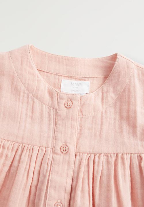MANGO - Dress pale - rose