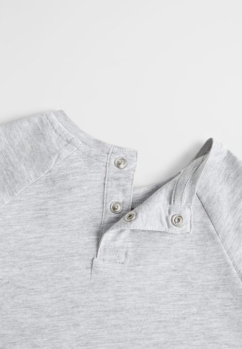 MANGO - T-shirt hippo - grey