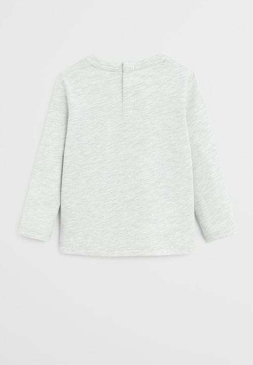 MANGO - T-shirt drums  - grey