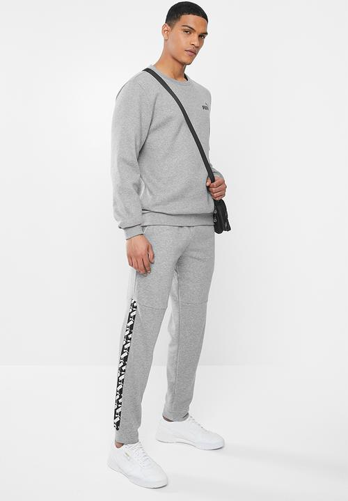 PUMA - Amplified trackpants - medium grey heather