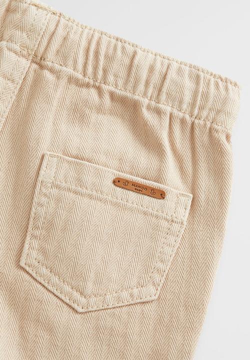 MANGO - Trousers horse - sand