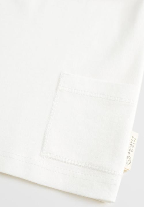 MANGO - T-shirt basi - white