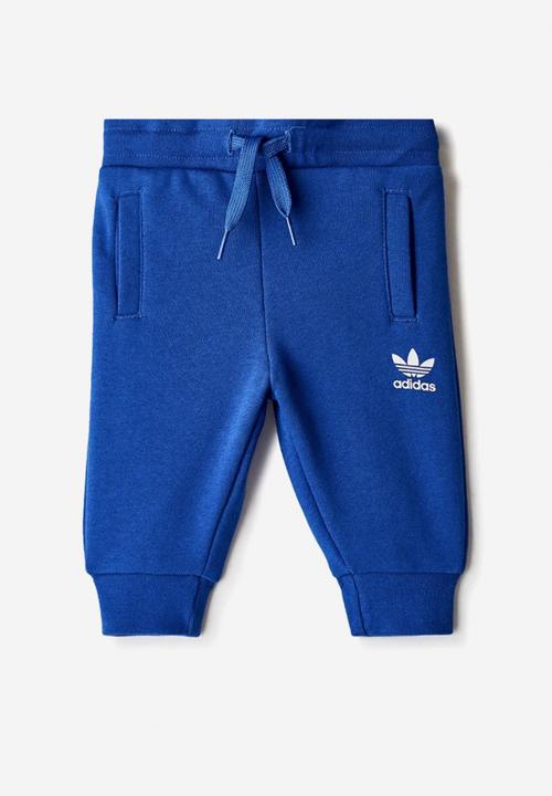 adidas Originals - Big trefoil crew - white & blue