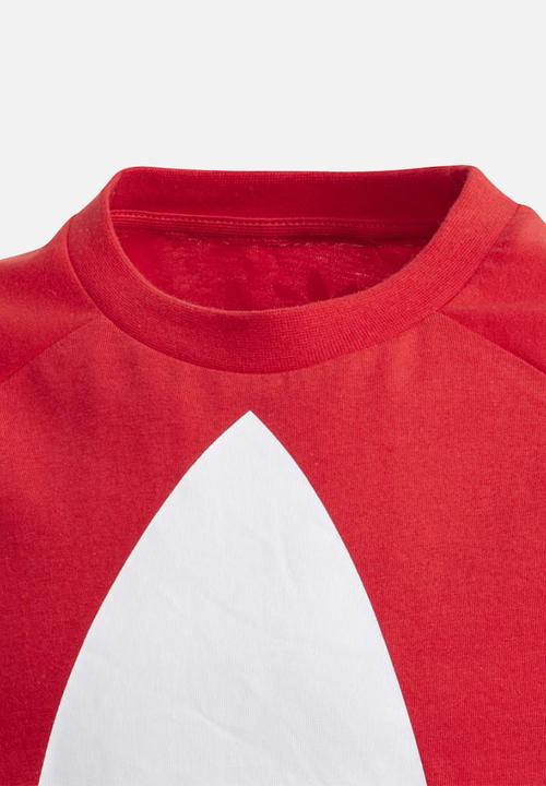 adidas Originals - Big trefoil tee -  blue & red