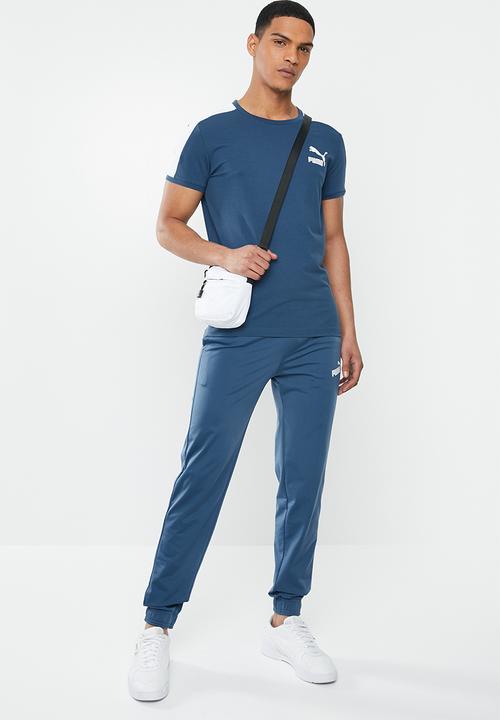 PUMA - Iconic T7 slim tee - dark denim