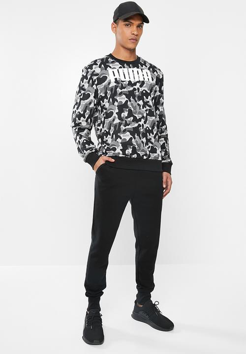 PUMA - Rebel camo crew top - puma black