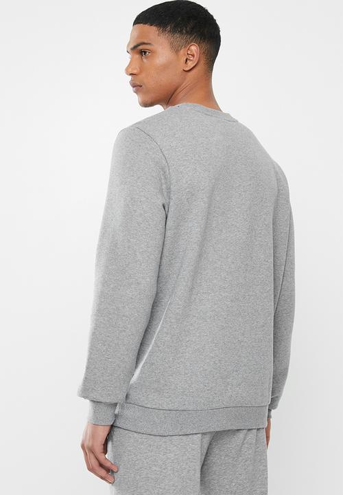 PUMA - Essential logo crew fleece sweat - grey heather