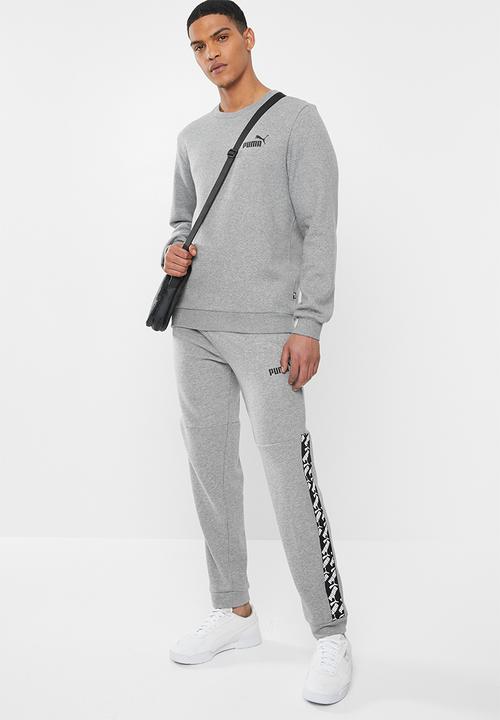 PUMA - Essential logo crew fleece sweat - grey heather