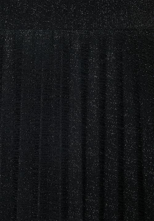 VELVET - Lurex maxi skirt - black