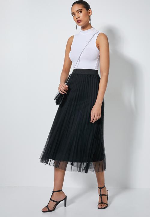 Superbalist - Pleated skirt - black