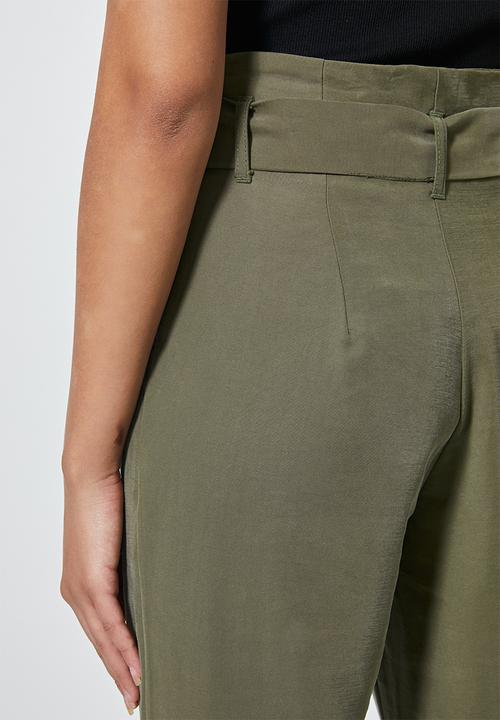 Superbalist - Premium paperbag trousers - khaki