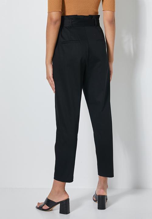 Superbalist - Paperbag pant - black