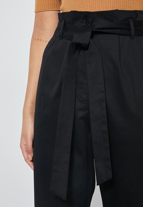Superbalist - Paperbag pant - black
