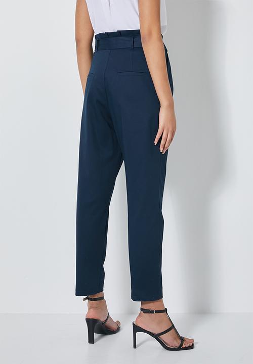 Superbalist - Paperbag pant - navy