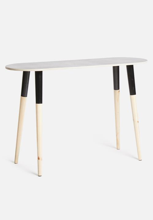 Native Decor - Pill console table - black