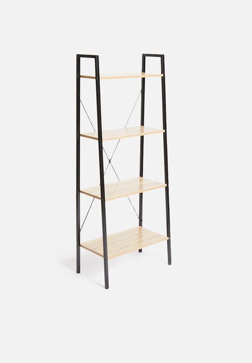H&S - Metal bookcase - natural & black 