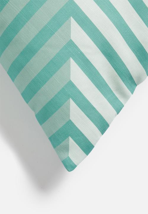 Sixth Floor - Tara cushion cover - blue & teal
