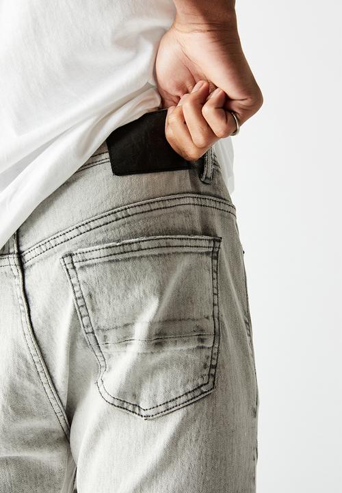 Factorie - Zip panel super skinny jean - pale acid grey