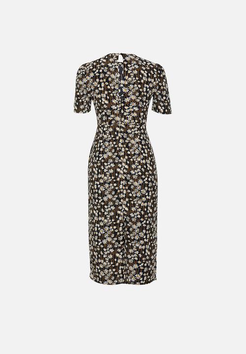 Glamorous - Petite daisy midi tea dress - multi