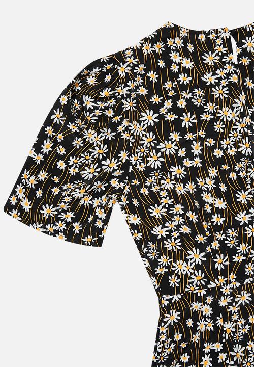 Glamorous - Petite daisy midi tea dress - multi