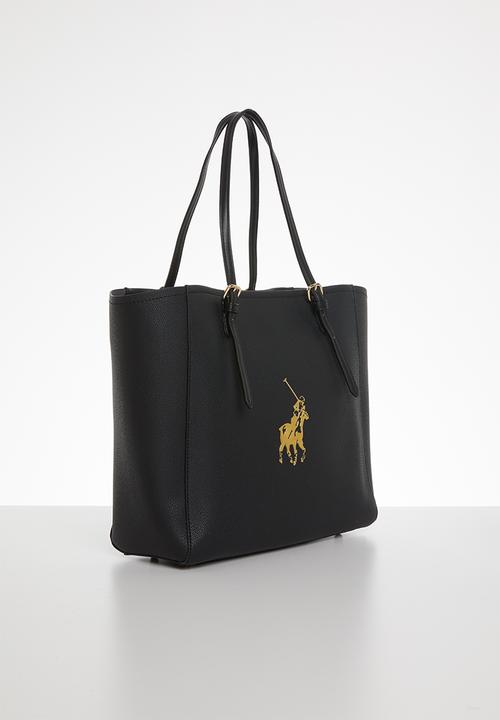 POLO - Lyon pebble tote - black