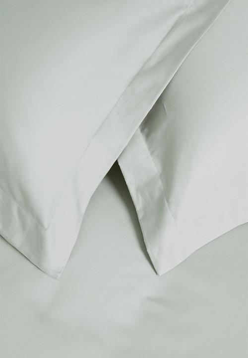 Sheraton Textiles - 400tc Egyptian cotton oxford duvet cover set - sea foam green