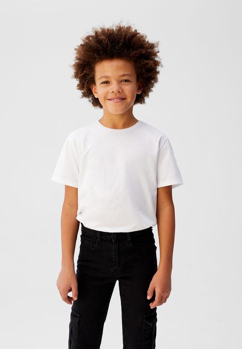 MANGO - Jeans cargo - black