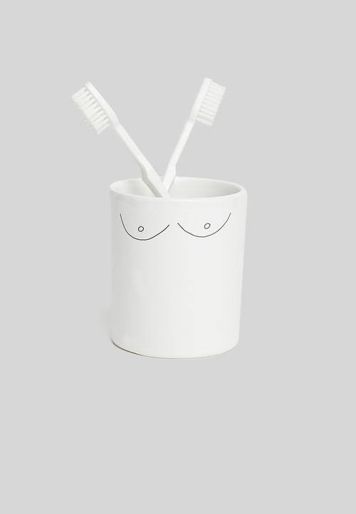 Sugar & Vice - Emma wide jar - black & white