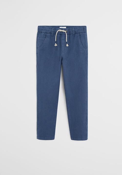 MANGO - Trousers nico6 - blue