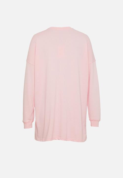 Missguided - Petite oversized sweater dress - pink