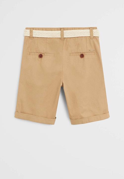 MANGO - Bermuda shorts pico6 - beige