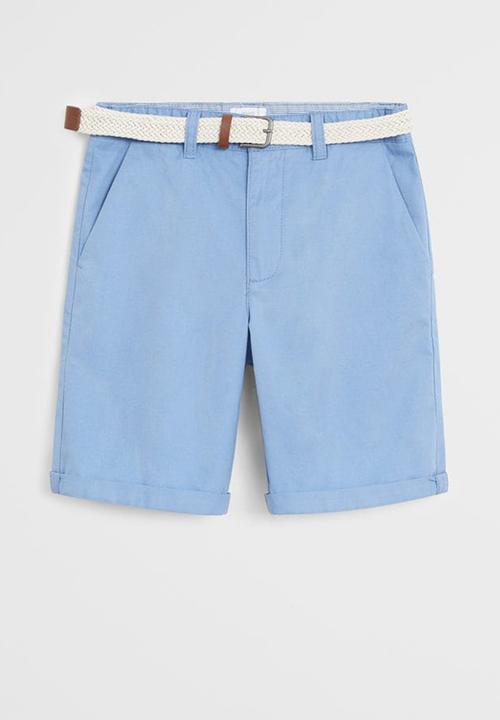 MANGO - Bermuda shorts pico - blue
