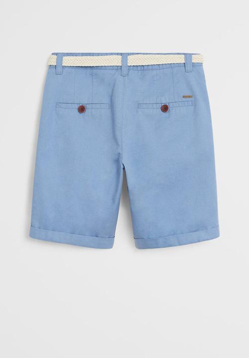MANGO - Bermuda shorts pico - blue
