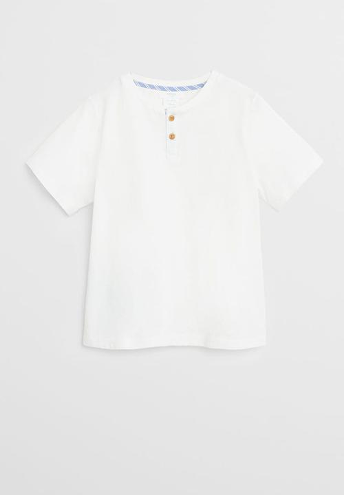 MANGO - Pyjama pack matias - white & blue 