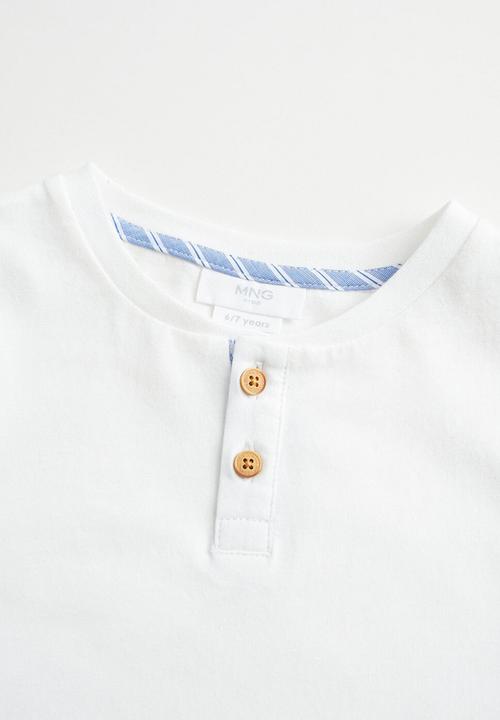 MANGO - Pyjama pack matias - white & blue 