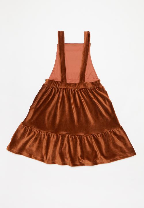 Superbalist Kids - Girls corduroy pinafore - rust