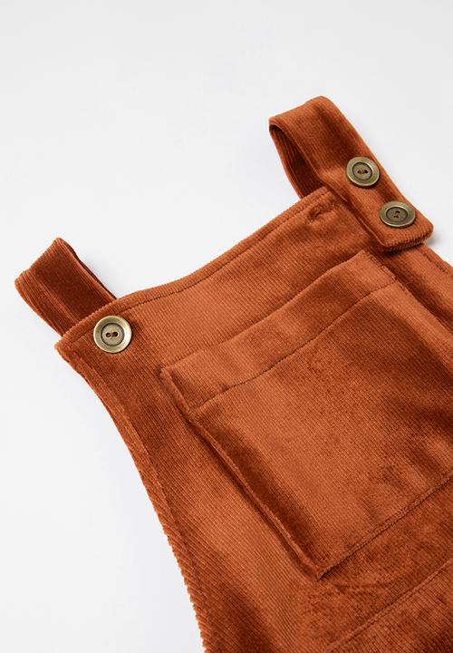 Superbalist Kids - Girls corduroy pinafore - rust