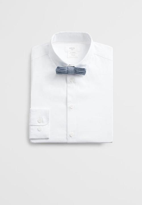 MANGO - Shirt bow  - white